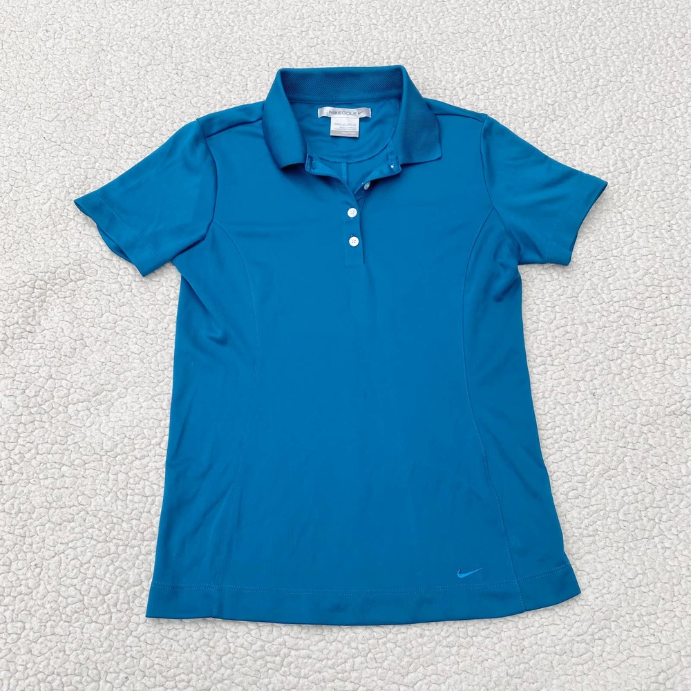 Nike Womens Golf Blue FitDry Collared Shirt